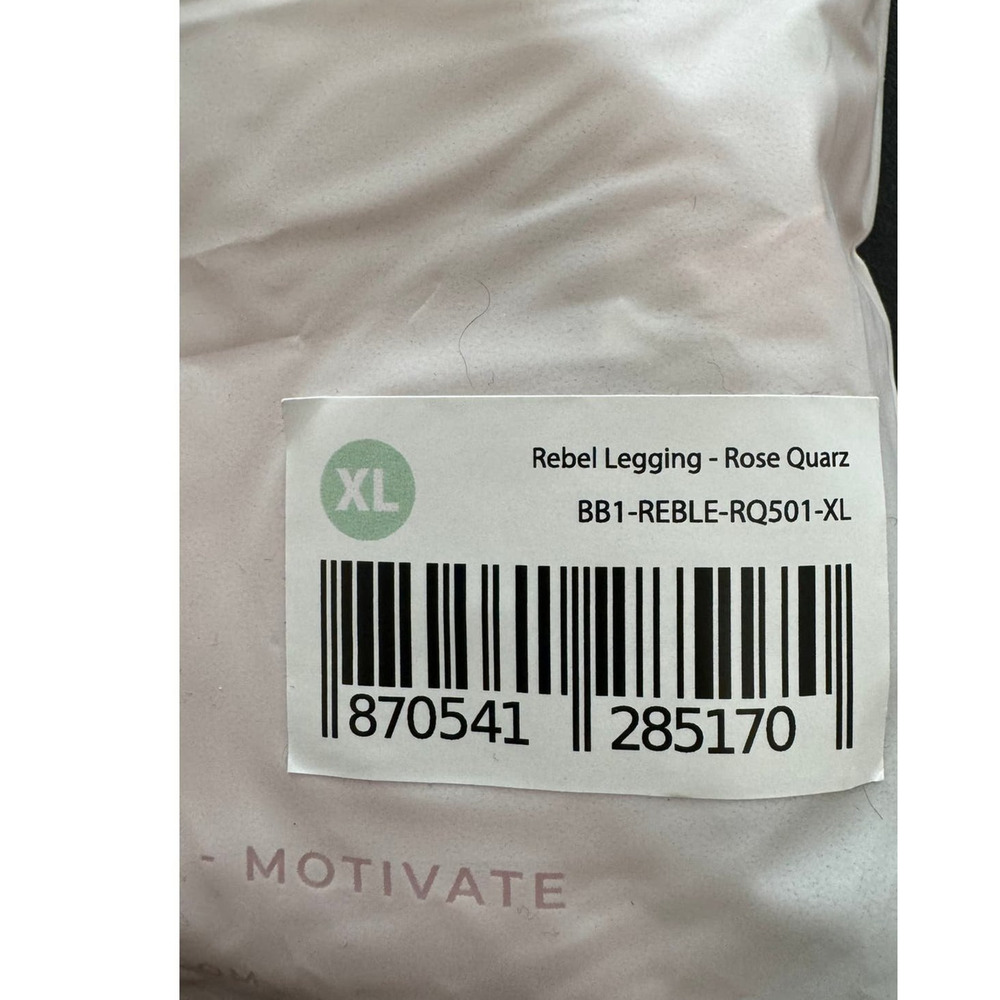 New ~ BUFFBUNNY ~ Rose Rebel Leggings Size XL High waist/ No front seam SALE - Picture 5 of 10